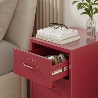 The Richmond - Industrial Style Metal Drawers In Red - Urban Lockers