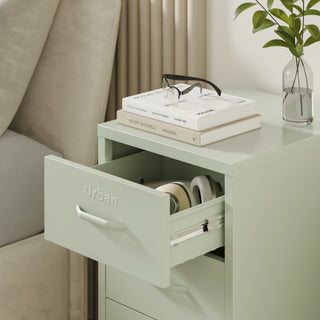 The Richmond - Industrial Style Metal Drawers In Sage - Urban Lockers