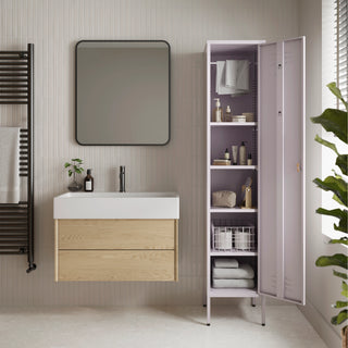 The Bexley - Tall Single Door Storage Locker In Lilac