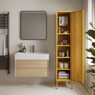 The Bexley - Tall Single Door Storage Locker In Mustard