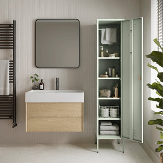 The Bexley - Tall Single Door Storage Locker In Sage