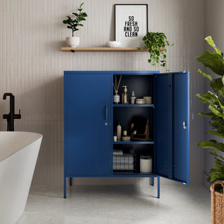 The Fulham - Home Style Storage Locker In Navy Blue