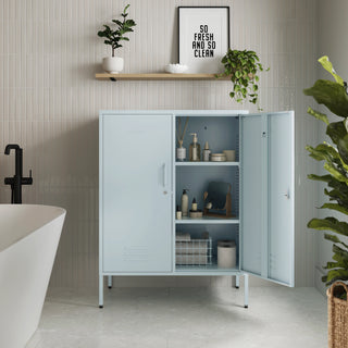 The Fulham - Home Style Storage Locker In Sky Blue