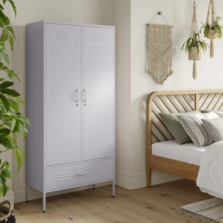 The Mayfair - Tall Double Door Storage Locker In Lilac - Urban Lockers