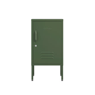 the camden bedside table locker in forest green