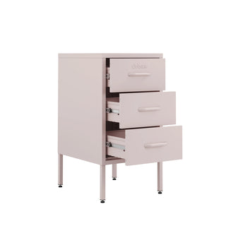 The Richmond - Industrial Style Metal Drawers In Light Pink - Urban Lockers