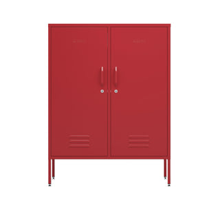 The Fulham - Home Style Storage Locker In Red - Urban Lockers