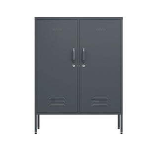 The fulham metal storage locker in slate grey