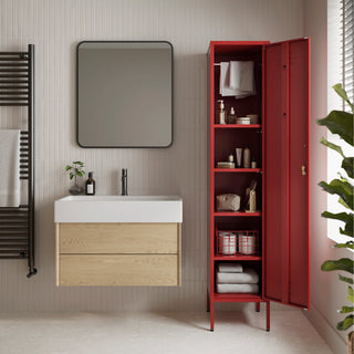 The Bexley - Tall Single Door Storage Locker In Red - Urban Lockers