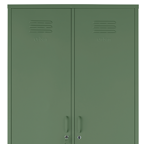 The Chelsea - Tall Double Door Storage Locker In Forest - Urban Lockers