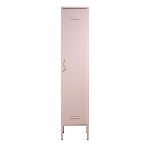 The Bexley - Tall Single Door Storage Locker In Light Pink