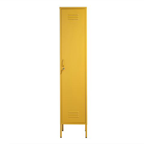 The Bexley - Tall Single Door Storage Locker In Mustard