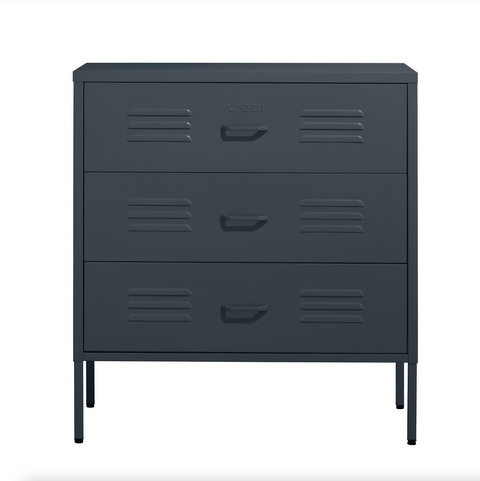 The Lambeth - Industrial Style Metal Drawers In Slate Grey