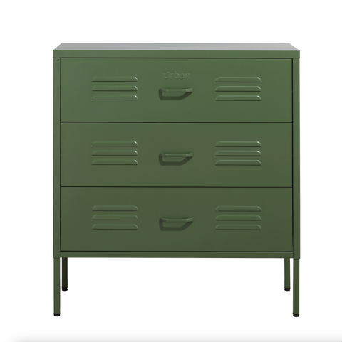 The Lambeth - Industrial Style Metal Drawers In Forest