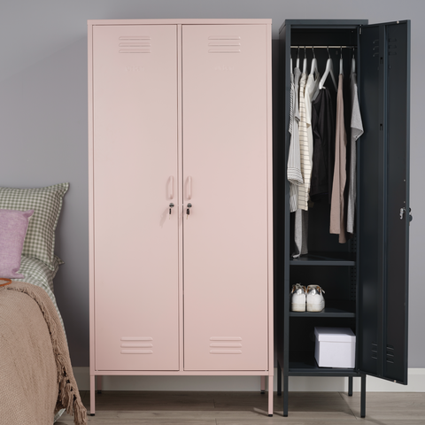 The Bexley in Slate shown with The Chelsea in Pink