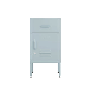 Bedside table locker with one draw and one cupboard in sky blue