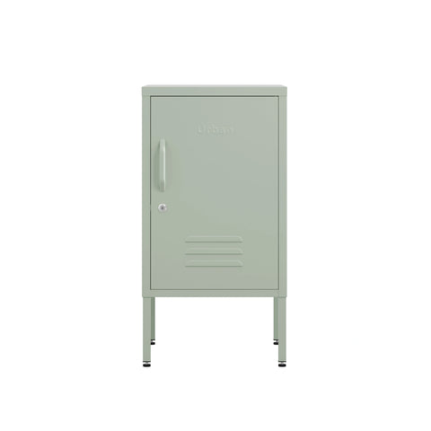 The camden sage green bedside table locker 