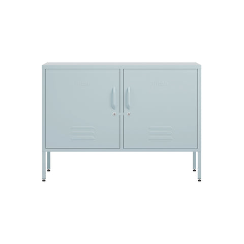 the oxford sideboard metal locker in sky blue 