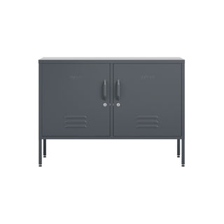 the oxford sideboard storage locker in slate grey 