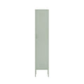 The Bexley single door metal wardrobe locker in sage green 