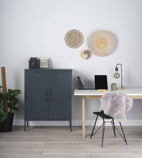 The Fulham - Midi Home Style Storage Locker In Slate Grey - Urban Lockers