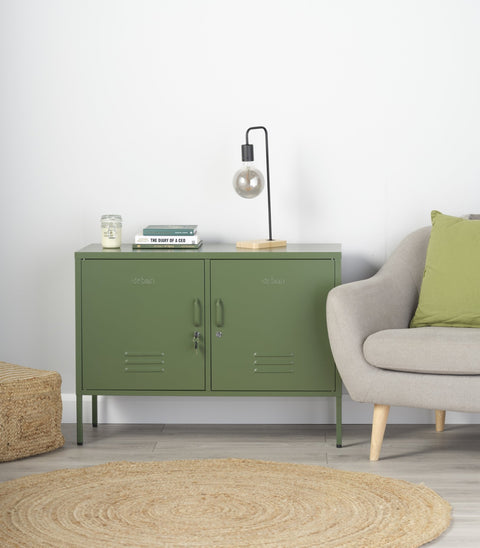 The Oxford  - Side Table/TV Stand Storage Locker In Forest - Urban Lockers